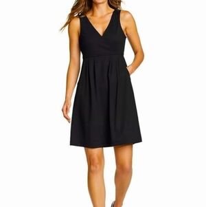 Eddie Bauer FreeDry Moisture Wicking, UPF50+ Protect.Black Sleeveless Midi Dress